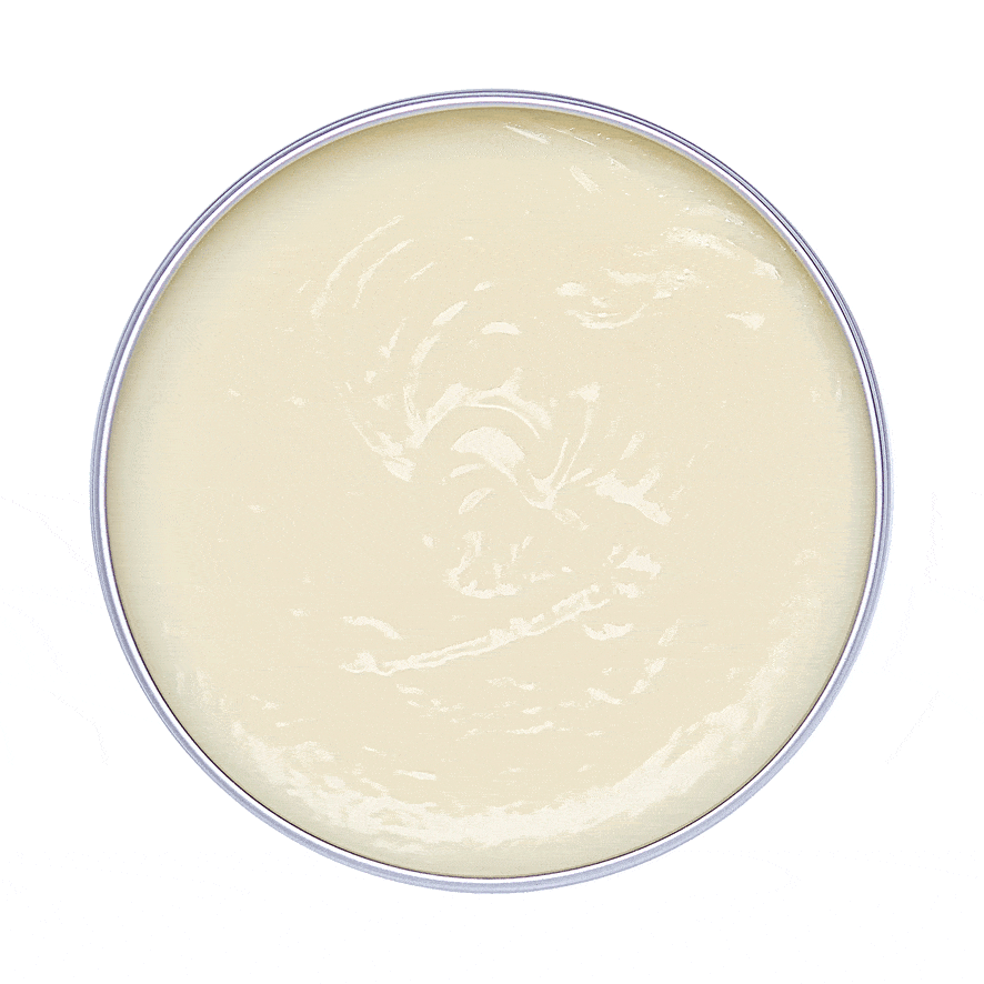 Texture of Tomahawk Scissor Hands restorative beard balm — beard care and skin protection.