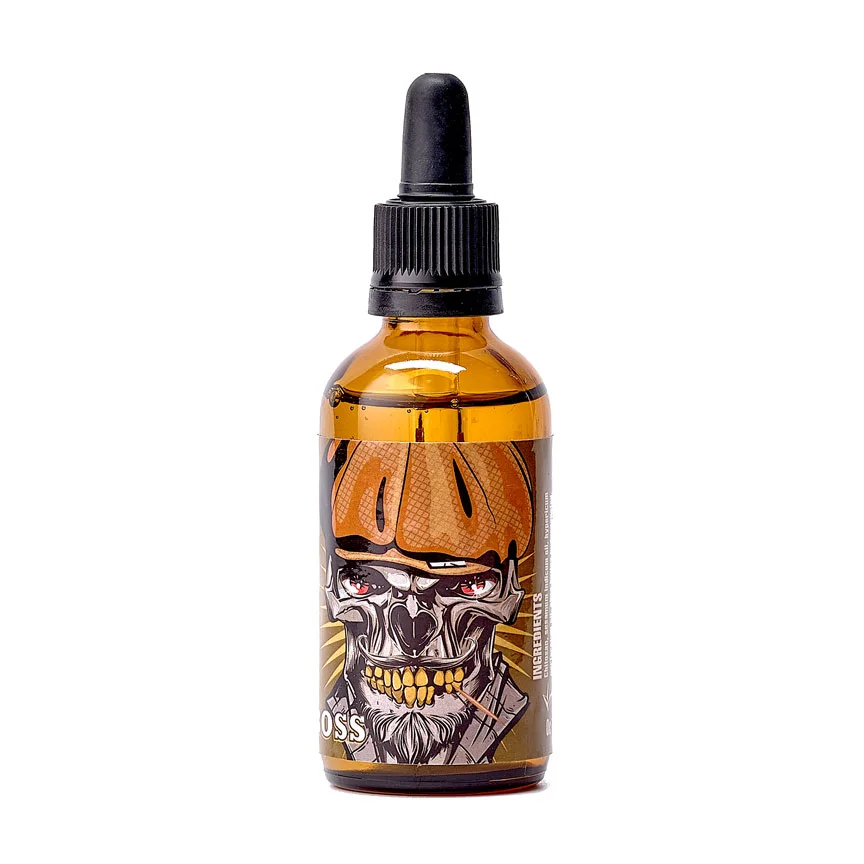 Boss restoring beard oil by Scissor Hands — nourishment, softness, and beard restoration.