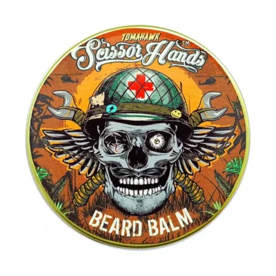 Tomahawk Scissor Hands restorative beard balm — beard care and skin protection.