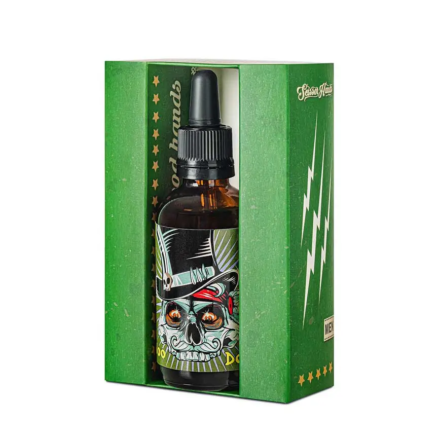 Voodoo nourishing beard oil by Scissor Hands — nourishment, softness, and beard care.