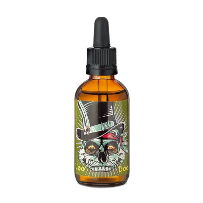 Voodoo nourishing beard oil by Scissor Hands — nourishment, softness, and beard care.