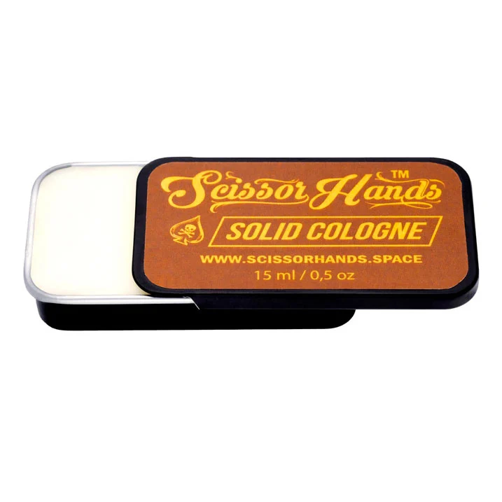 Текстура твердого одеколону Scissor Hands Brown з ароматом кави