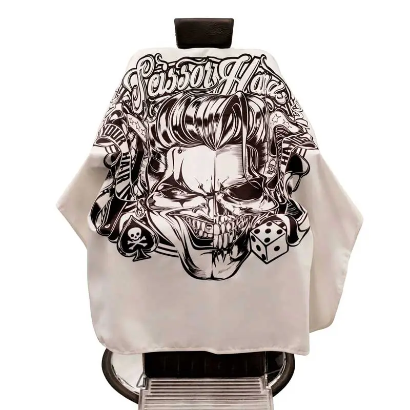 Professional barbershop cape by Scissor Hands.