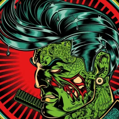 Barber Scissor Hands decorative poster for a barbershop.