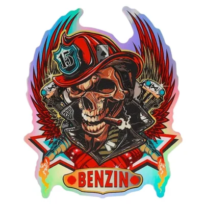 Benzin sticker by Scissor Hands.