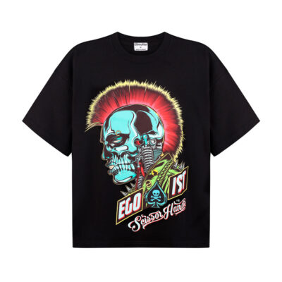 Scissor Hands EGOIST men's T-shirt with a bold graphic design.