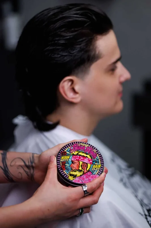 Глина для волос Anler Scissor Hands — матовая укладка и фиксация прически mullet.