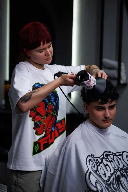 Укладка mullet феном — создание объёма и естественной текстуры волос с глиной Anler.