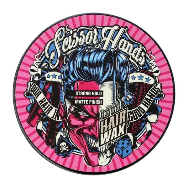 Воск для волос Scissor Hands — сильная фиксация и контроль классической прически.